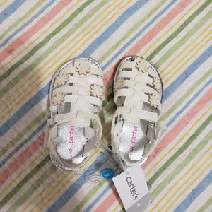 Carter's white girl sandals size 6